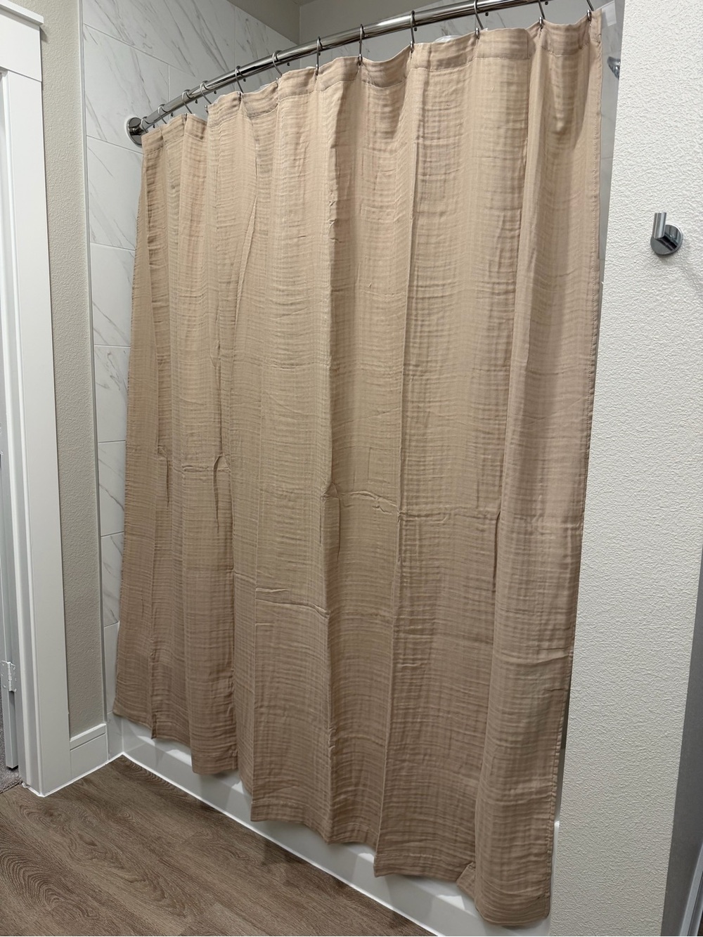 Shower Curtain Gauze Home Bath 100% Cotton 72x72